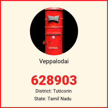 Veppalodai pin code, district Tuticorin in Tamil Nadu