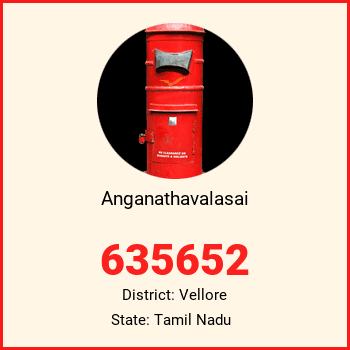 Anganathavalasai pin code, district Vellore in Tamil Nadu