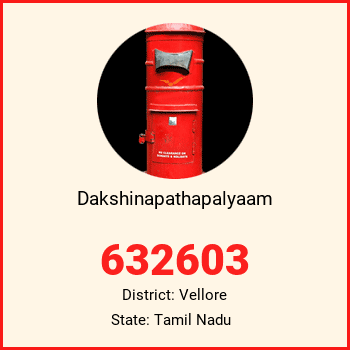 Dakshinapathapalyaam pin code, district Vellore in Tamil Nadu