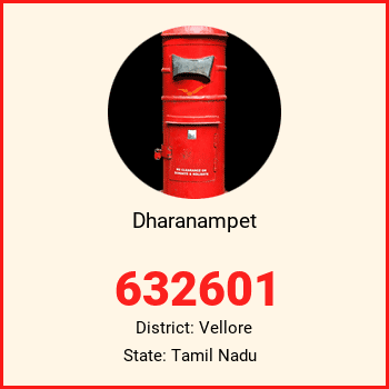 Dharanampet pin code, district Vellore in Tamil Nadu
