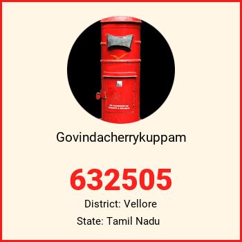 Govindacherrykuppam pin code, district Vellore in Tamil Nadu
