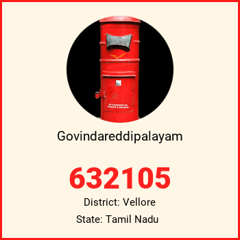 Govindareddipalayam pin code, district Vellore in Tamil Nadu