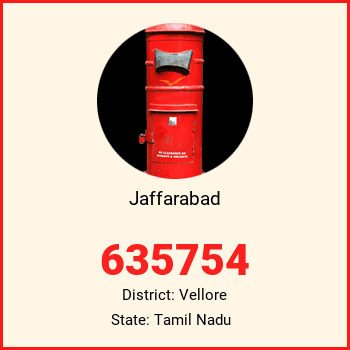 Jaffarabad pin code, district Vellore in Tamil Nadu