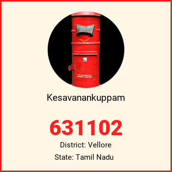 Kesavanankuppam pin code, district Vellore in Tamil Nadu
