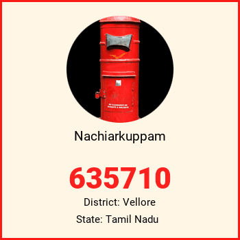 Nachiarkuppam pin code, district Vellore in Tamil Nadu