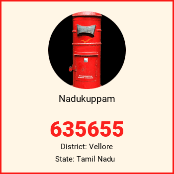 Nadukuppam pin code, district Vellore in Tamil Nadu