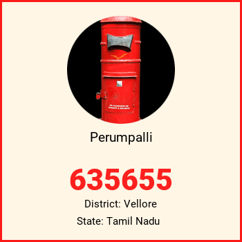 Perumpalli pin code, district Vellore in Tamil Nadu