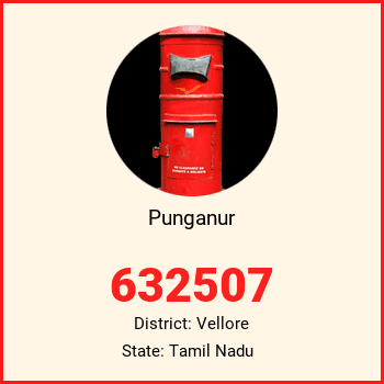 Punganur pin code, district Vellore in Tamil Nadu