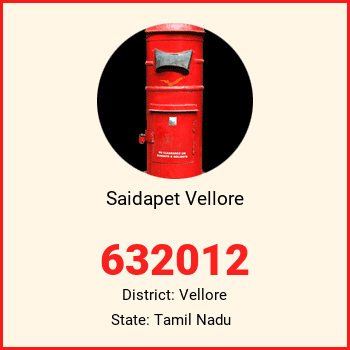 Saidapet Vellore pin code, district Vellore in Tamil Nadu