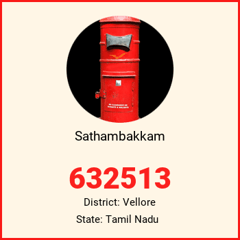 Sathambakkam pin code, district Vellore in Tamil Nadu