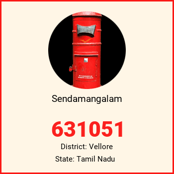 Sendamangalam pin code, district Vellore in Tamil Nadu