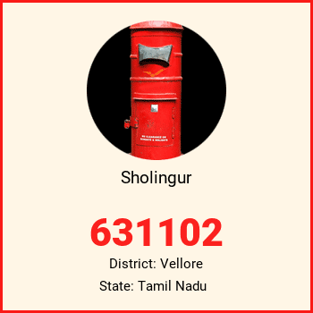 Sholingur pin code, district Vellore in Tamil Nadu