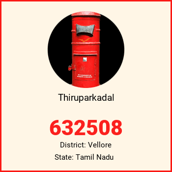 Thiruparkadal pin code, district Vellore in Tamil Nadu
