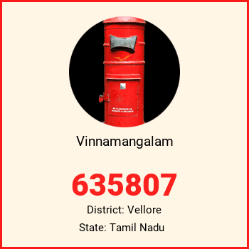 Vinnamangalam pin code, district Vellore in Tamil Nadu