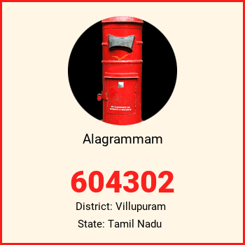 Alagrammam pin code, district Villupuram in Tamil Nadu