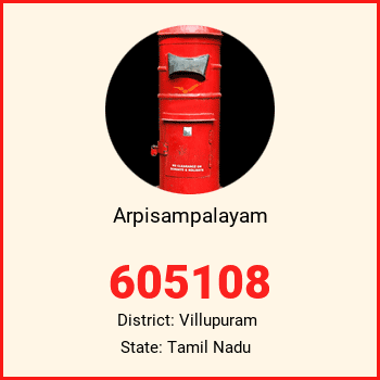 Arpisampalayam pin code, district Villupuram in Tamil Nadu