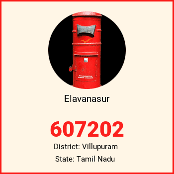 Elavanasur pin code, district Villupuram in Tamil Nadu