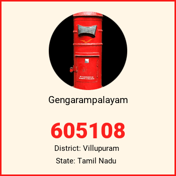 Gengarampalayam pin code, district Villupuram in Tamil Nadu