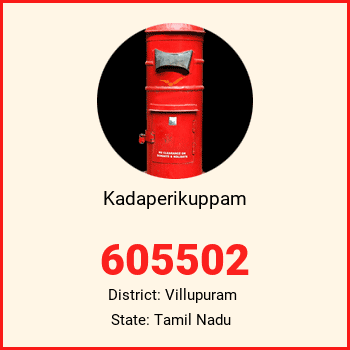 Kadaperikuppam pin code, district Villupuram in Tamil Nadu