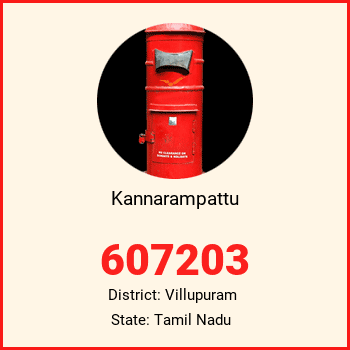Kannarampattu pin code, district Villupuram in Tamil Nadu