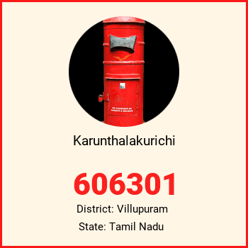 Karunthalakurichi pin code, district Villupuram in Tamil Nadu