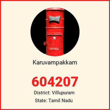Karuvampakkam pin code, district Villupuram in Tamil Nadu