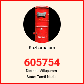 Kazhumalam pin code, district Villupuram in Tamil Nadu