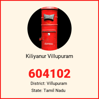 Kiliyanur Villupuram pin code, district Villupuram in Tamil Nadu