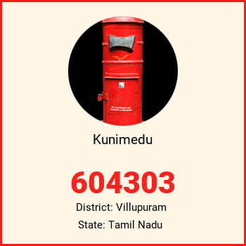 Kunimedu pin code, district Villupuram in Tamil Nadu
