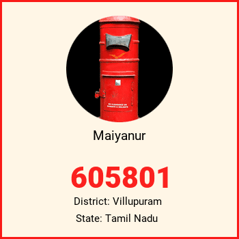 Maiyanur pin code, district Villupuram in Tamil Nadu