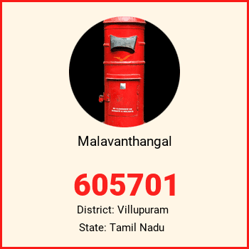 Malavanthangal pin code, district Villupuram in Tamil Nadu