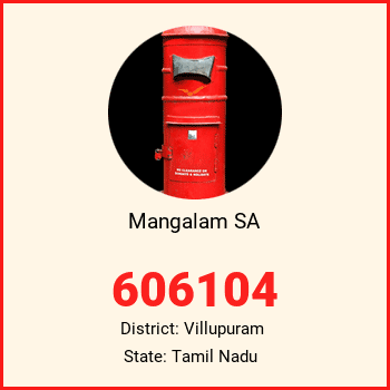 Mangalam SA pin code, district Villupuram in Tamil Nadu