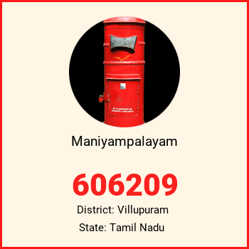 Maniyampalayam pin code, district Villupuram in Tamil Nadu