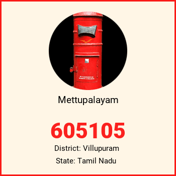 Mettupalayam pin code, district Villupuram in Tamil Nadu