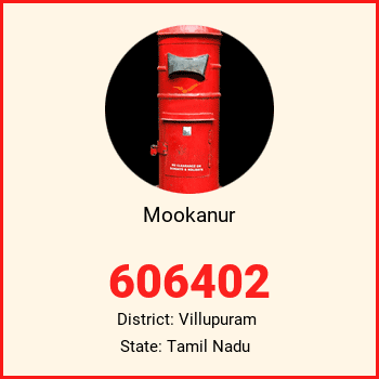 Mookanur pin code, district Villupuram in Tamil Nadu