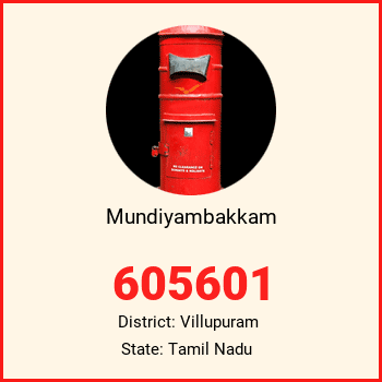 Mundiyambakkam pin code, district Villupuram in Tamil Nadu