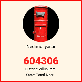 Nedimoliyanur pin code, district Villupuram in Tamil Nadu