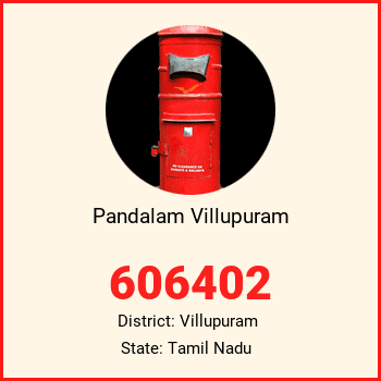 Pandalam Villupuram pin code, district Villupuram in Tamil Nadu