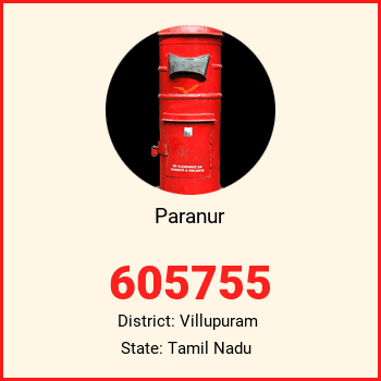 Paranur pin code, district Villupuram in Tamil Nadu