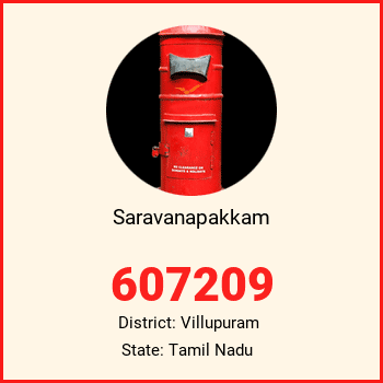 Saravanapakkam pin code, district Villupuram in Tamil Nadu