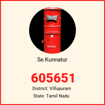 Se.Kunnatur pin code, district Villupuram in Tamil Nadu