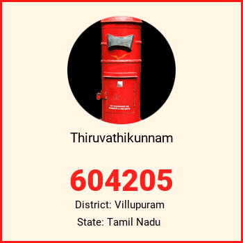 Thiruvathikunnam pin code, district Villupuram in Tamil Nadu