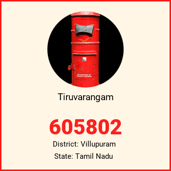 Tiruvarangam pin code, district Villupuram in Tamil Nadu