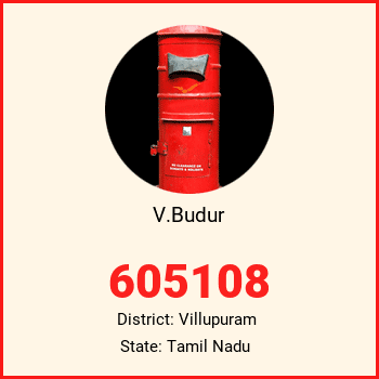 V.Budur pin code, district Villupuram in Tamil Nadu