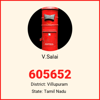 V.Salai pin code, district Villupuram in Tamil Nadu