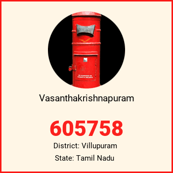 Vasanthakrishnapuram pin code, district Villupuram in Tamil Nadu