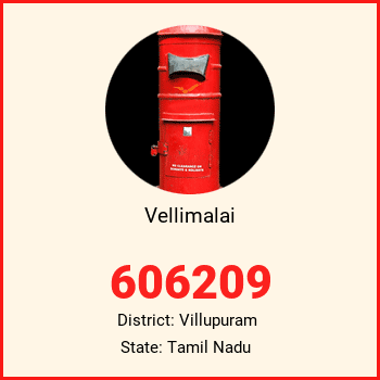 Vellimalai pin code, district Villupuram in Tamil Nadu