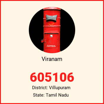 Viranam pin code, district Villupuram in Tamil Nadu