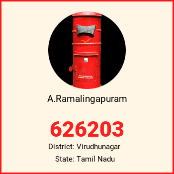 A.Ramalingapuram pin code, district Virudhunagar in Tamil Nadu