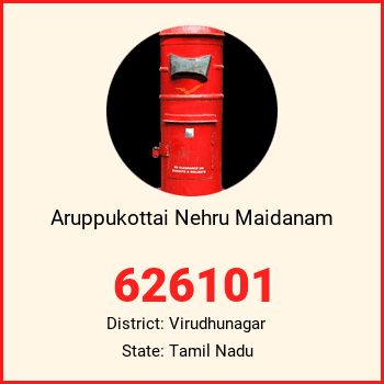 Aruppukottai Nehru Maidanam pin code, district Virudhunagar in Tamil Nadu